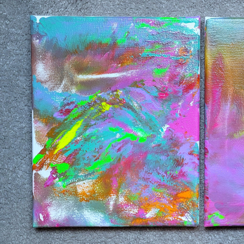 UV Glow Butt Paintings