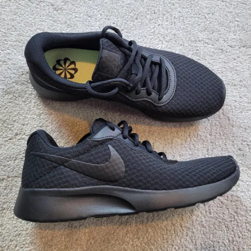 Black Nike Tanjun Running Shoes